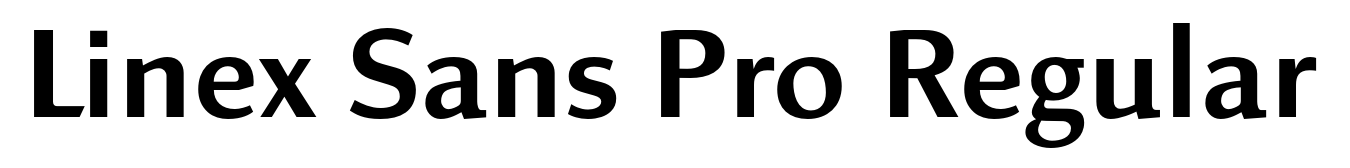 Linex Sans Pro Regular